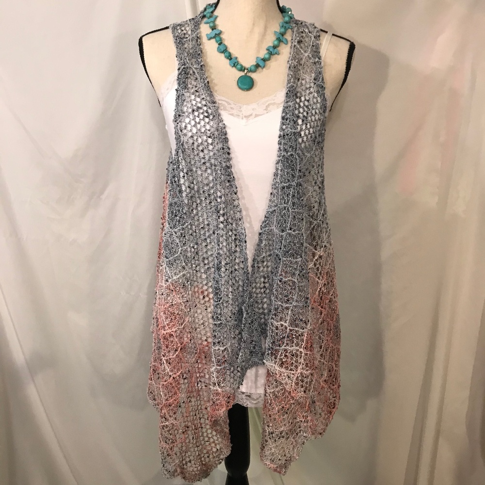 Maurice's Knit Light Ombre Vest Sz XXL